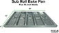 RK Bakeware China Foodservice NSF Commercial Bakeware 5 Count 3 Inch Sub Sandwich Roll Pan Bakplaat