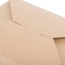 Het beschikbare Kraftpapier-Document Bakselvakje neemt de Maaltijdvoedsel van de Containerlunch
