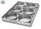 RK Bakeware China Foodservice Chicago Metallic 6 Bandjes Aluminium Ronde Cheese Cake Pan Geglazuurd