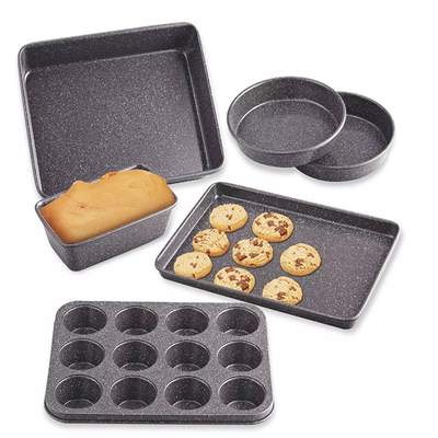 RK Bakeware China Foodservice NSF 6-delige anti-aanbak bakvormen set cake/koekjes/muffin/broodpan