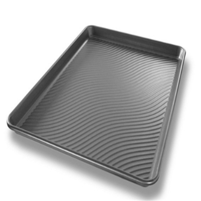 RK Bakeware China Foodservice NSF anti-aanbak ronde hoek gegolfde aluminium bakplaat pan