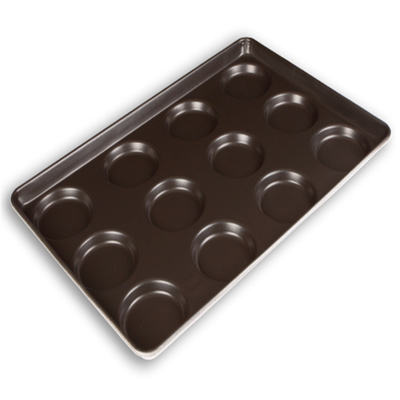 Rk Bakeware China Foodservice Nonstick Glazed Mini Crown Muffin Bakpannen voor groothandelbakkerijen