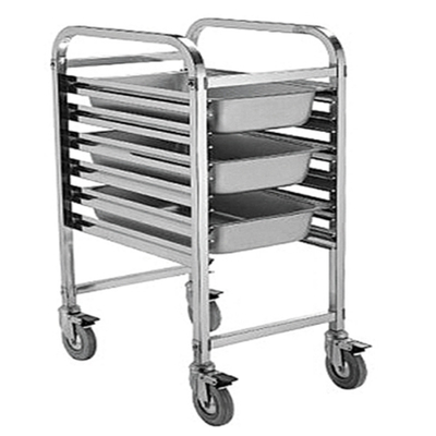 RK Bakeware China Foodservice NSF Restaurant Gn1/1 Bakkerij Voedsel Trolley/Mobiele RVS Trolley