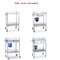 RK Bakeware China Foodservice NSF roestvrijstalen ziekenhuis medische trolley met laden