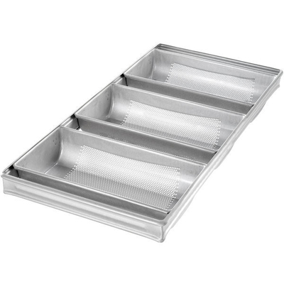 Rk Bakeware China-Foodservice 41145 Geglazuurde 4 Band Gealuminiseerde Stalen Haard Broodpan