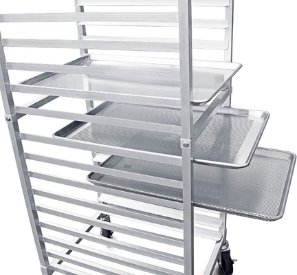 Rk Bakvormen China Foodservice 36527 Commercieel 10 Tier Aluminium Pannenrek Broodjes Panrek