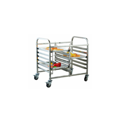 RK Bakvormen China Fabrikant voor transport Roestvrijstalen gastronormrek kleine trolley