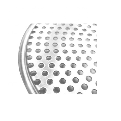 commerciële 10 inch pizza bandeja para hornear punch pizza tray moldes para pizza's