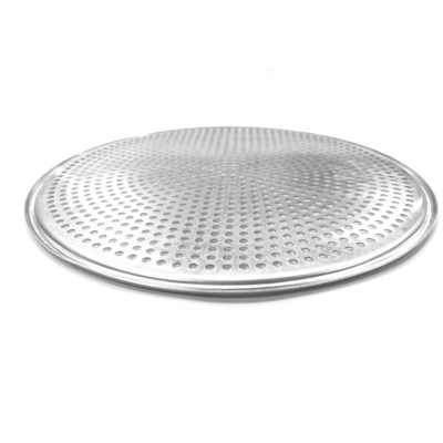 commerciële 10 inch pizza bandeja para hornear punch pizza tray moldes para pizza's