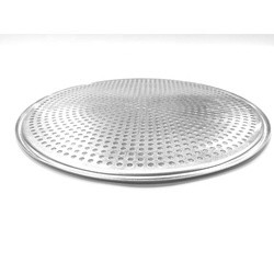 commerciële 10 inch pizza bandeja para hornear punch pizza tray moldes para pizza's