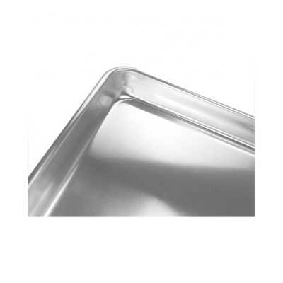 Commerciële 10 ''* 6'' * 1'' 0.8mm rechthoek bakken brood lade hamburger of hamburger of hotdog broodje bakvorm aluminium brood pan