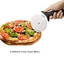 10 cm roestvrijstalen 430 pizzawielsnijder met PP-handvat ronde plastic snijserver