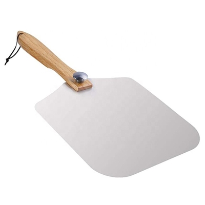 12&quot;X14&quot;X25'' Pizza Gereedschap Aluminium Opvouwbare Pizzaschep Opvouwbare Pizzaschep Met Eiken Handvat