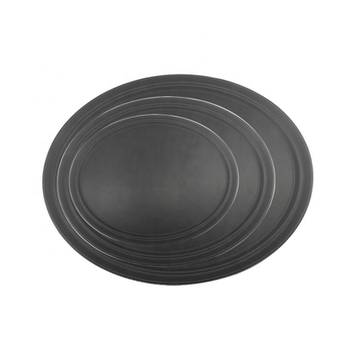 73.5*60 cm Antislip Ovale Plastic Dienblad Grote Gerecycleerde Plastic Platen Rubber Dienblad Voor Bar