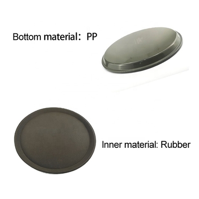 73.5*60 cm Antislip Ovale Plastic Dienblad Grote Gerecycleerde Plastic Platen Rubber Dienblad Voor Bar