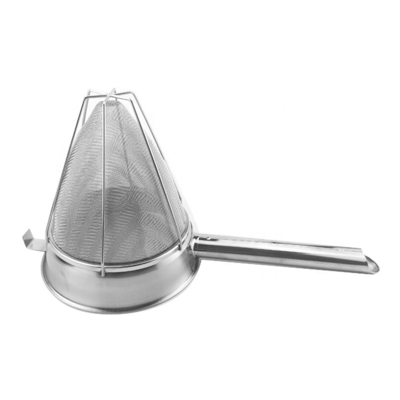 8/10 Inch Commerciële Versterking Ontdoen Vergiet Mesh Filter Roestvrijstalen Zeef Inkeping Draad Filter