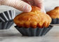 RK Bakeware China Foodservice NSF Telfon Anti-aanbak Aluminium Cakevorm Mini Gecanneleerde Brioche Cakevorm