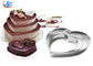 RK Bakeware China Foodservice NSF Hart Vorm Cake Bakvorm, Rvs Hart Vormende Mousse Cake Ringen