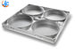 RK Bakeware China Foodservice Chicago Metallic 6 Bandjes Aluminium Ronde Cheese Cake Pan Geglazuurd