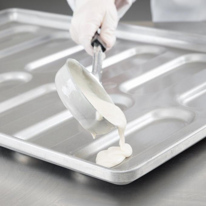 RK Bakeware China Foodservice NSF 0215 geglazuurd gealuminiseerd staal afgerond uiteinde Hoagie Bun Pan Hamburgerbroodje bakplaat 2