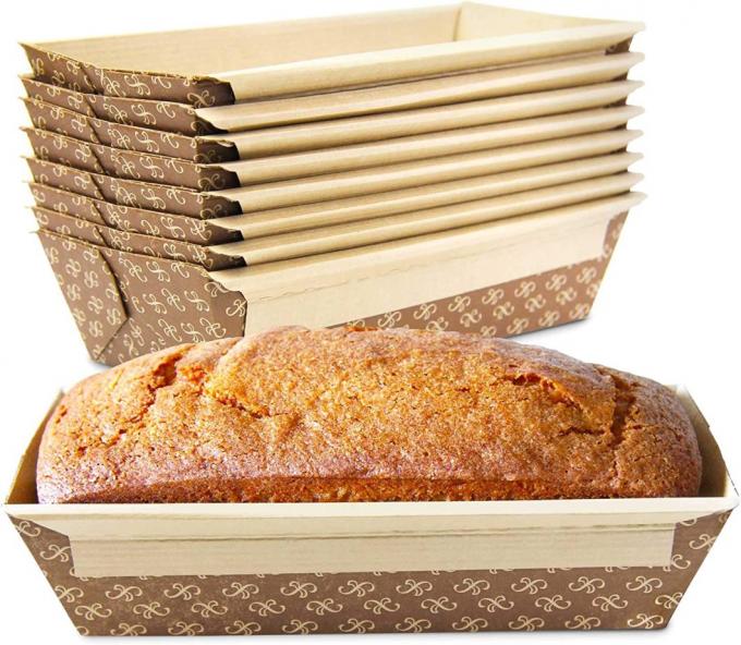 De Microgolf Oven Disposable Paper Baking Loaf Pan Paper Baking Loaf Mold van Rkbakeware China