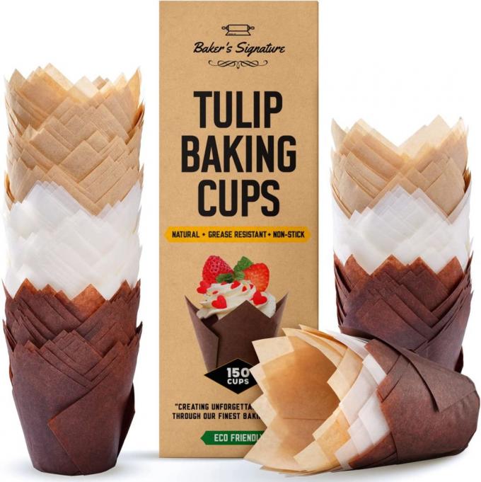 De Voeringen van Rkbakeware China Tulip Baking Paper Cup Paper Cupcake & Document Muffinvoering